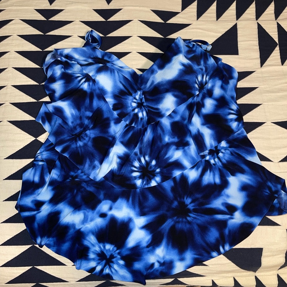 Tie dye tankini top